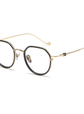 复古多边形纯钛眼镜框80925时尚小红书热销板材可配防蓝光眼镜架