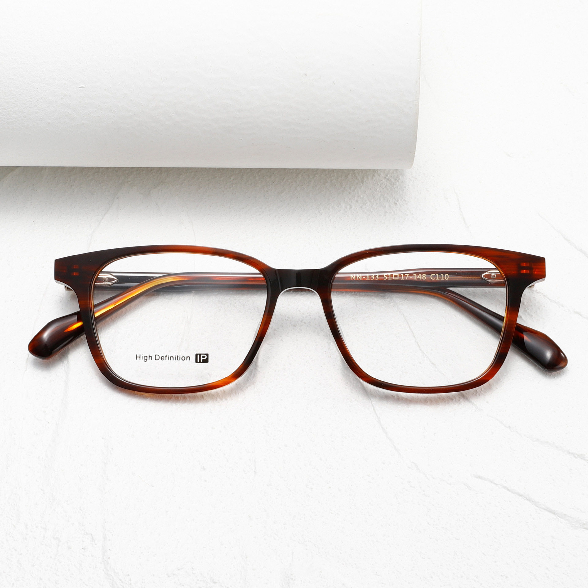 NN133深圳产高档加硬料板材眼镜框弹力腿时尚方框男女近视眼镜架