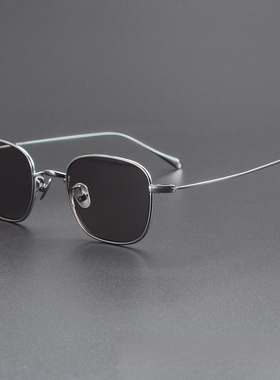 2025新款增同永款方框纯钛墨镜199T金丝边可配近视男女太阳眼镜