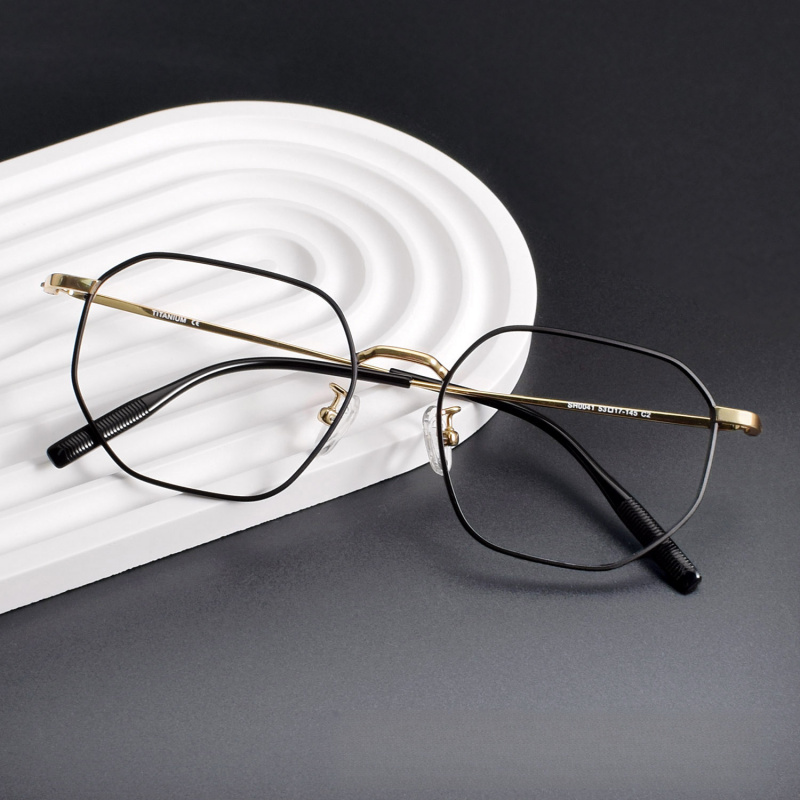 诗夏乐蒙大品牌同款纯钛眼镜框男女近视超轻镜架可配镜片SH0041