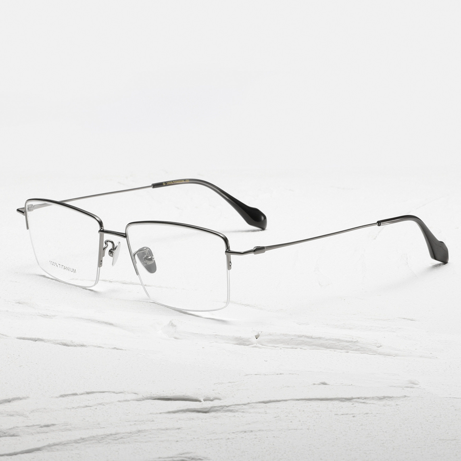 Super light Business Half-Frame Titanium eyeglasses眼镜T2106