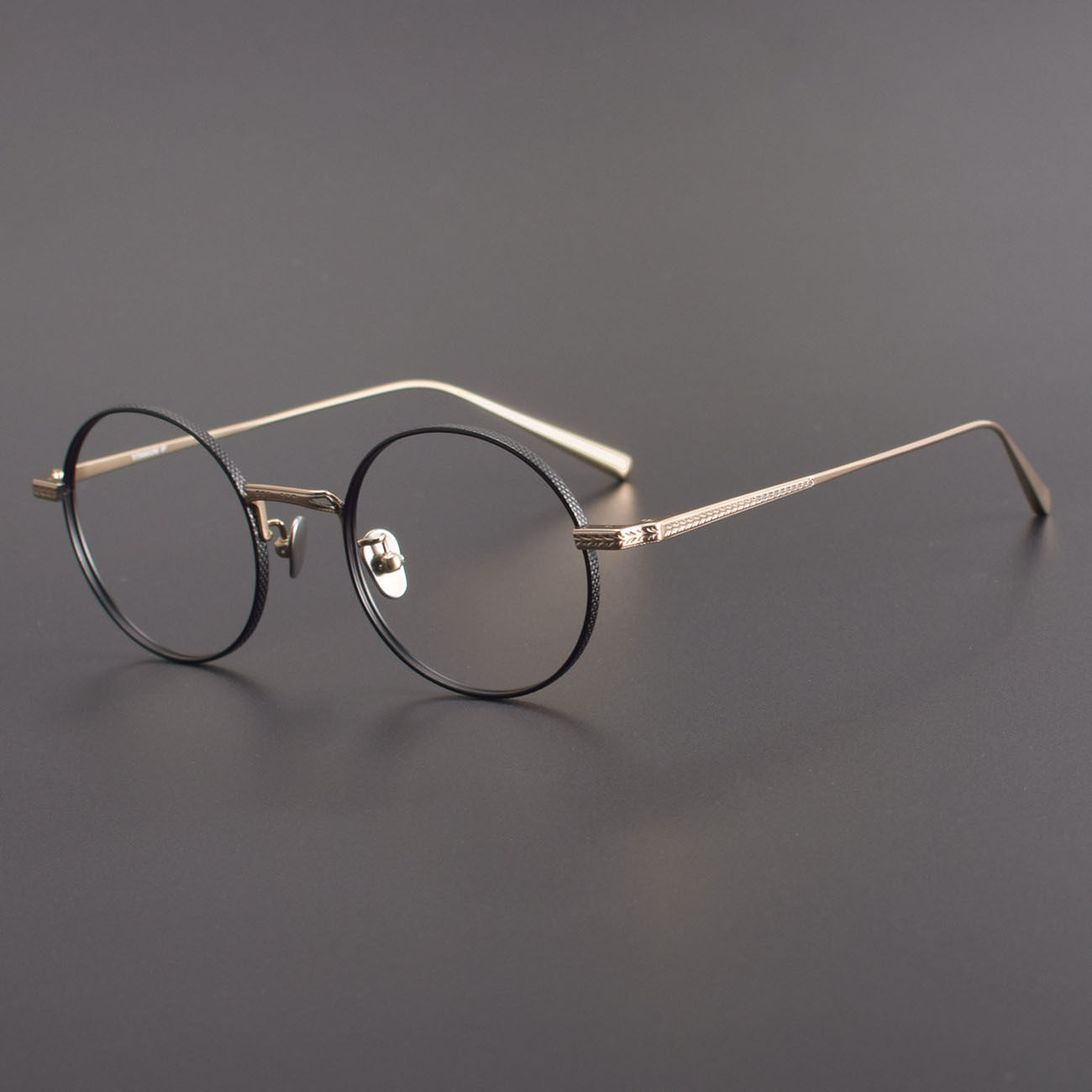 内藤熊八作同款超轻纯钛女生近视眼镜框架防蓝光变色镜片N-016R