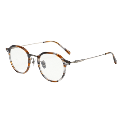 MATSUDA松田光弘同款眼镜架FOSTER6大理石玳瑁男女梨形镜框配镜片