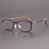 9679林德LIND伯格BERG同款 超轻复古纯钛镜框文艺方框近视眼镜架