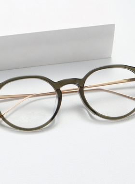 MATSUDA松田光弘同款M9012复古细节花纹日式纯钛眼镜架板材眼镜框