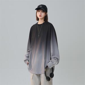 华夫格拼接卫衣宽松大码渐变中性风外套 XZ229-1 WY006 P60 控85图片