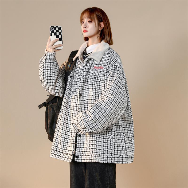 供直播高品质小香风羊羔毛美式加厚棉服中性MY89P128控168，男装棉衣，星座229-1