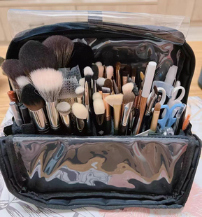 立式化妆刷包大容量多功能可折叠手提拆卸便携化妆师专用收纳