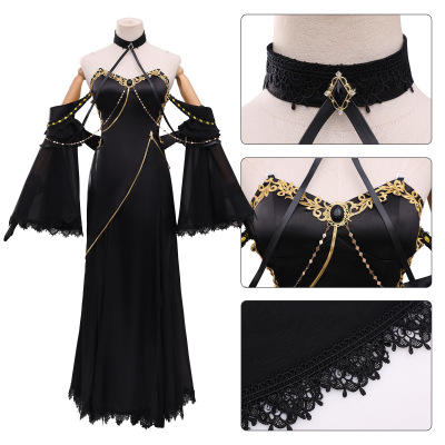 喵屋反叛的鲁鲁修cosplayC. C.cosplay黑礼服女cos服二次元