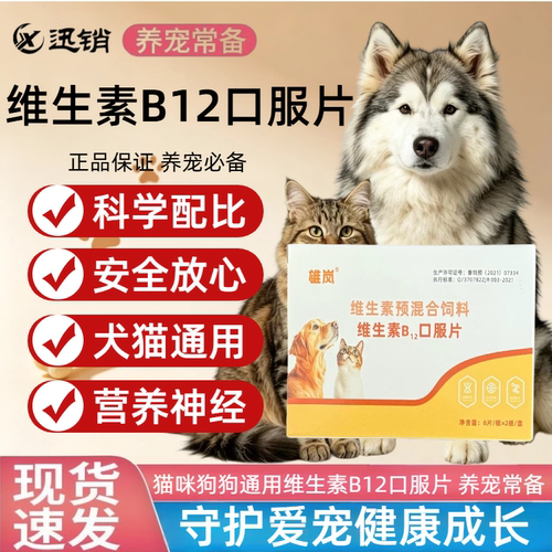 猫咪狗狗维生素B12片正品