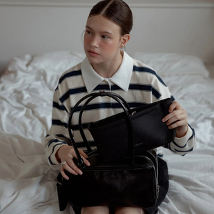 ANOETIC 25秋新款简约质感拉链单肩包大容量手提包 5号店韩国代购