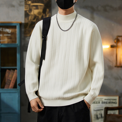 设计感毛衣男装宽松美式复古帅气