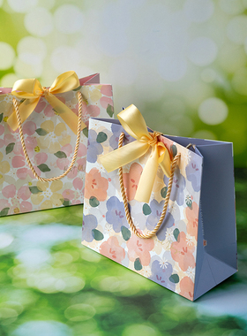 520送女友礼物礼品袋新款手提袋伴手礼送老师高级感包装纸袋子