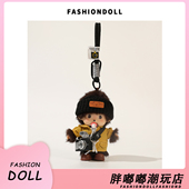 正版 可爱蒙奇奇毛绒包包挂件包挂饰手绳公仔闺蜜礼物搪胶娃娃挂件