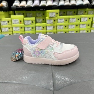 1B14B1005AW0 闪灯透气学步鞋 江博士专柜正品 2026春女童二段机能鞋