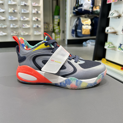 江博士专柜正品2025春季男女童高帮减震系带篮球鞋1C10A1002EM0