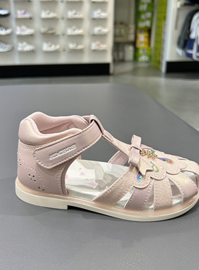 江博士专柜正品2025夏季女童包头凉鞋轻便全接触凉鞋1S10A2045CW0