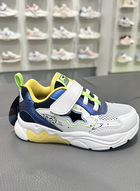 江博士专柜正品2025春男童二段闪灯鞋镂空透气学步鞋1B14A1004BM0