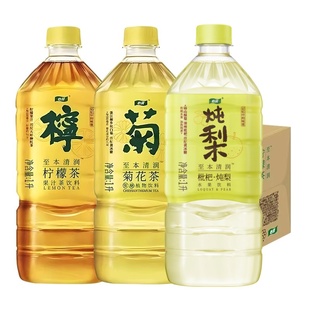 怡宝菊花茶饮料枇杷炖梨水果饮料至本清润植物茶饮料1L*12瓶