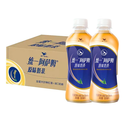 统一阿萨姆奶茶饮料原味300ml*6瓶