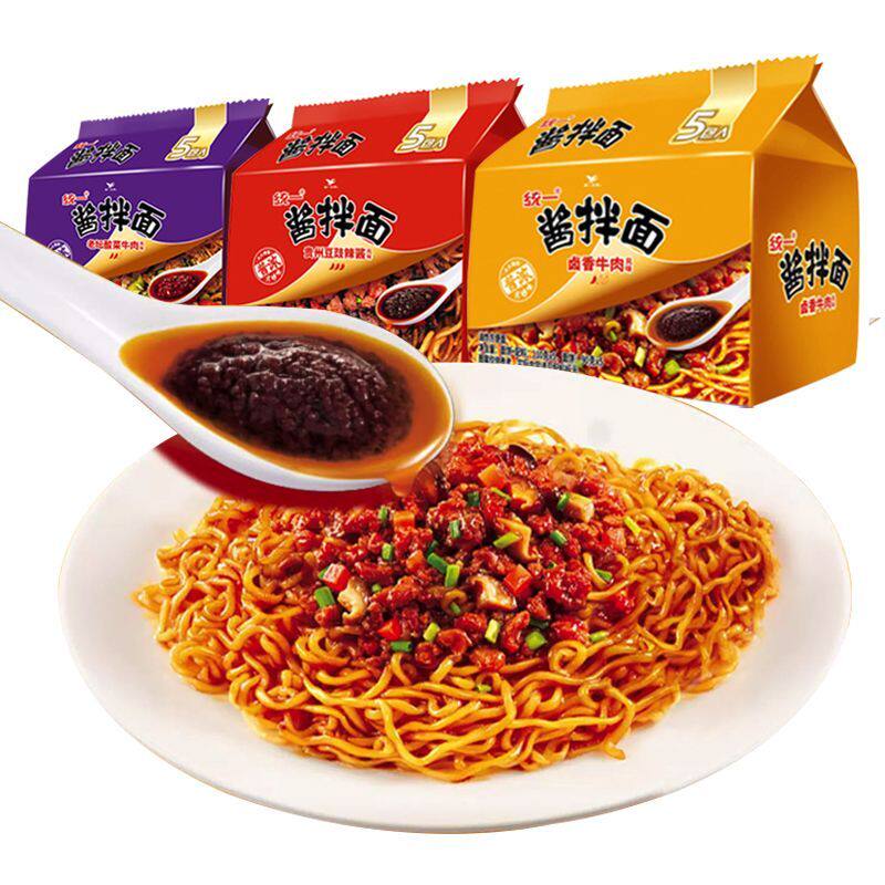 统一酱拌面袋装卤香牛肉贵州豆豉泡面炸酱面方便速食泡面干拌面