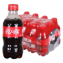 可口可乐汽水碳酸饮料300ml*12瓶零度无糖可口可乐