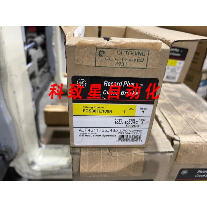 工业配件GE FCS36TE100R 3极100 AMP断路器图片