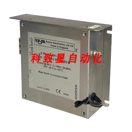 工业配件3G3MV PFI 3020-E 三相射频滤波器15A 480V 50/60HZ