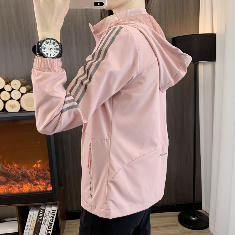 官方正品可拆缷连帽拉链口袋风衣外套女韩版春秋拉链开衫夹克单衣