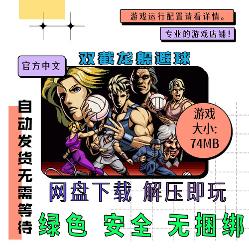 pc电脑 免steam 双截龙躲避球Double Dragon Dodgeball 中文v1.00