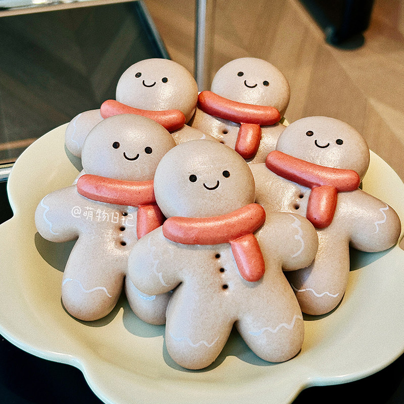 圣诞可爱卡通姜饼人馒头