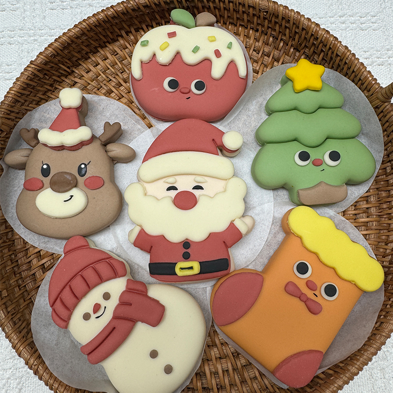 嘉贝老师圣诞节卡通馒头模具