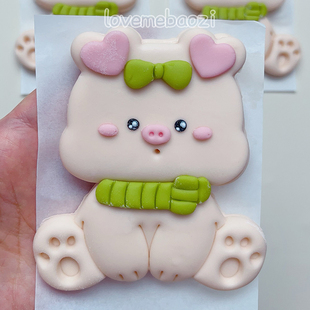Loveme老师  可爱卡通动物荷叶夹馒头模具花样馒头模具宝宝辅食