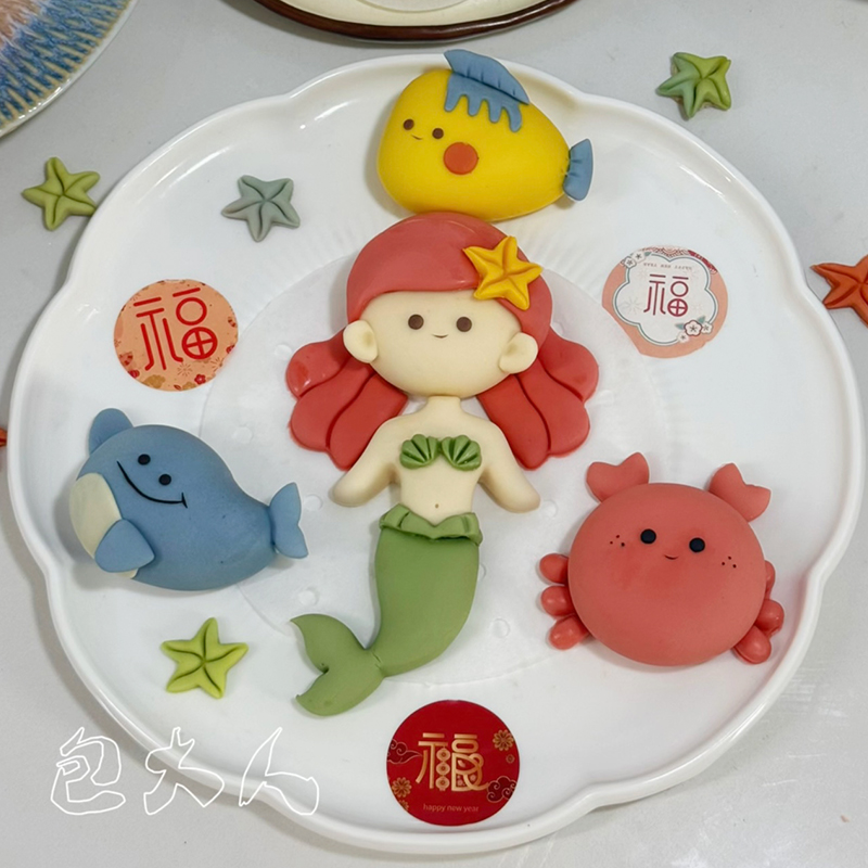 包大人 可爱卡通馒头宝宝辅食模具花样造型宝宝花饽饽面食DIY