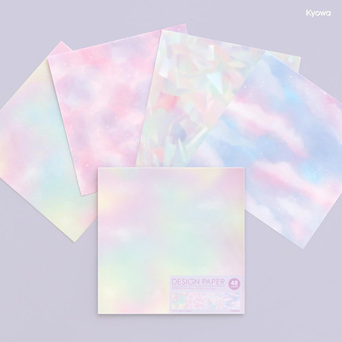 日本kyowa可爱梦境渐变薄彩梦幻折纸紫阳花镶嵌协和纸工手工材料