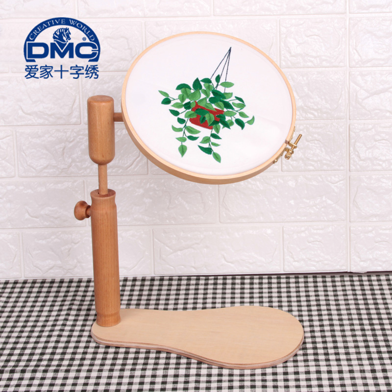十字绣架子工具实木绷 欧式绣绣绷绷子绣架大脚板B款绣架坐立台式