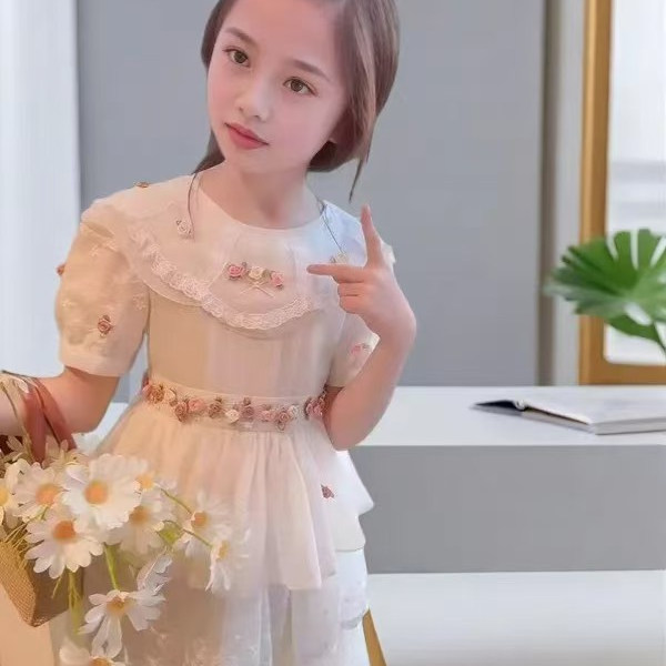 女童洛丽塔连衣裙夏装2025夏季新款儿童洋气女孩生日公主裙子
