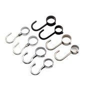 加厚不锈钢套管钩穿管钩活动挂钩厨房挂钩批发不锈钢套管钩衣钩