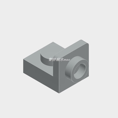 适配乐高36840国产小颗粒积木转向板1x1转1x1MOC散装零件配件DIY