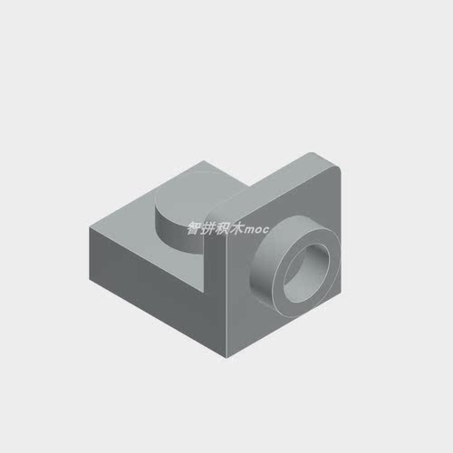 适配乐高36840国产小颗粒积木转向板1x1转1x1MOC散装零件配件DIY