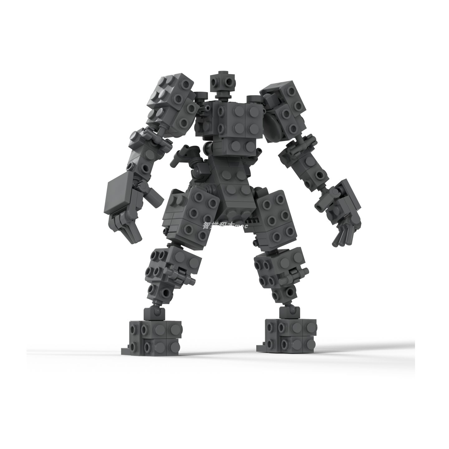 木偶骨架积木MOC小颗粒积木