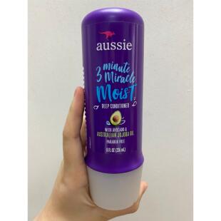 美国aussie紫袋鼠奇迹保湿深层发膜柔顺护发素改善毛躁无硅