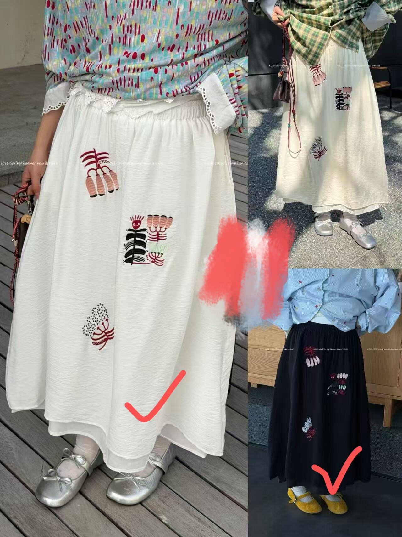 现货Koid 2026夏新款刺绣半身裙日系大码女装广州直发