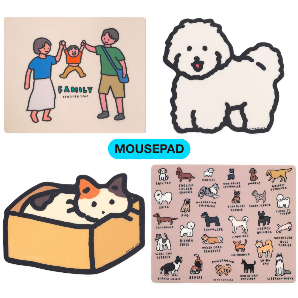【防滑卡通插画鼠标垫】