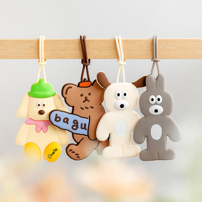 防丢行李牌卡通创意硅胶韩国正品