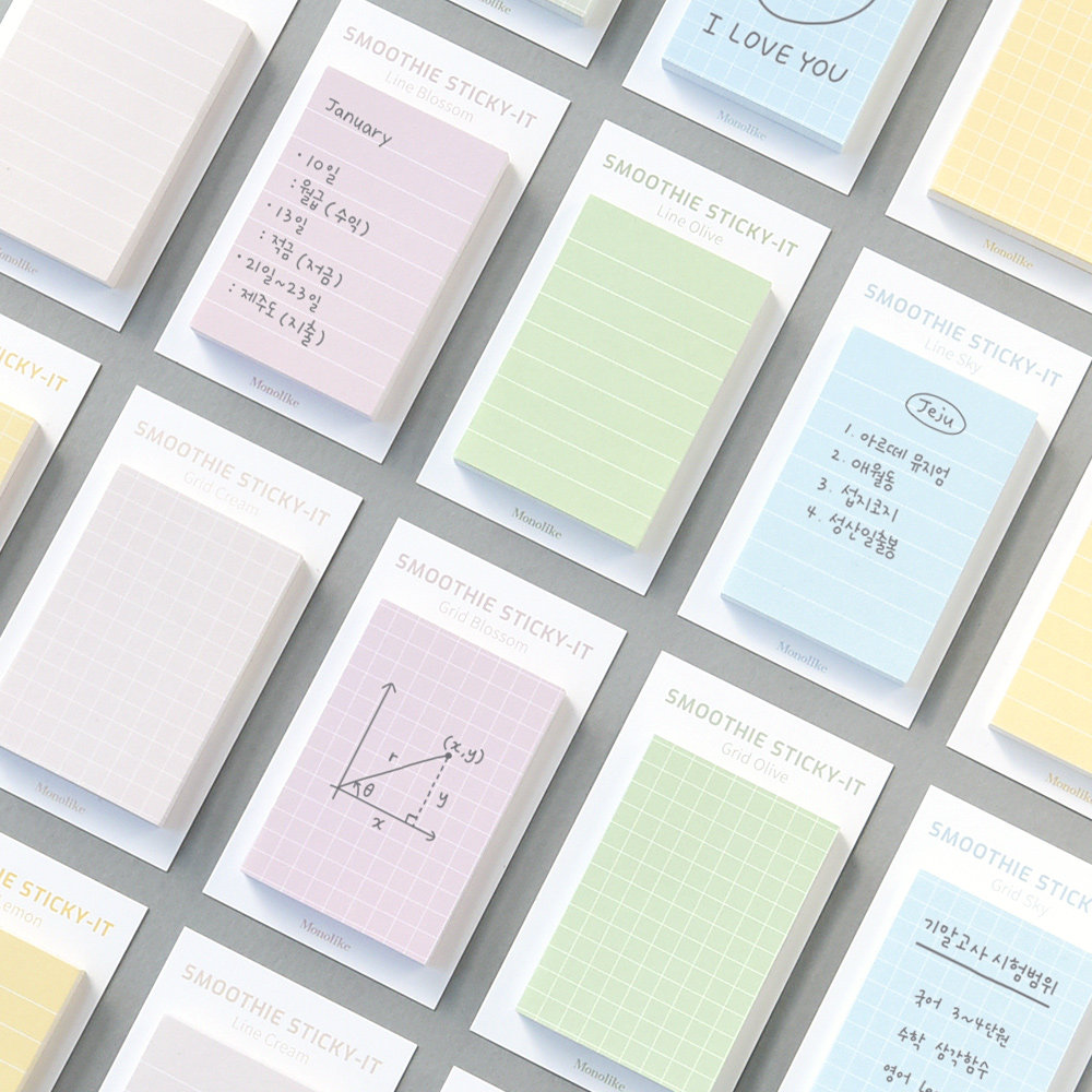 韩国正品便利贴记事便条横线网格