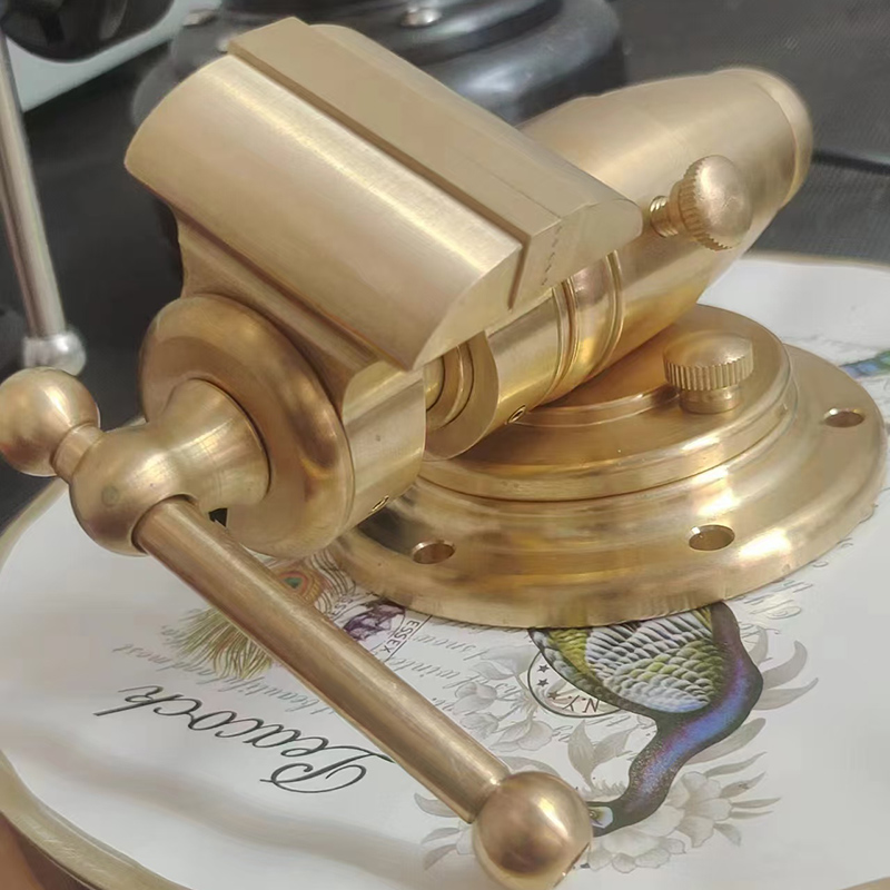 2寸50mm桌面钳全铜制造修眼镜钟表金器小钢炮台钳桌虎钳夹具