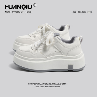 女款 轻便系带板鞋 2025新款 百搭运动休闲鞋 春季 环球厚底小白鞋
