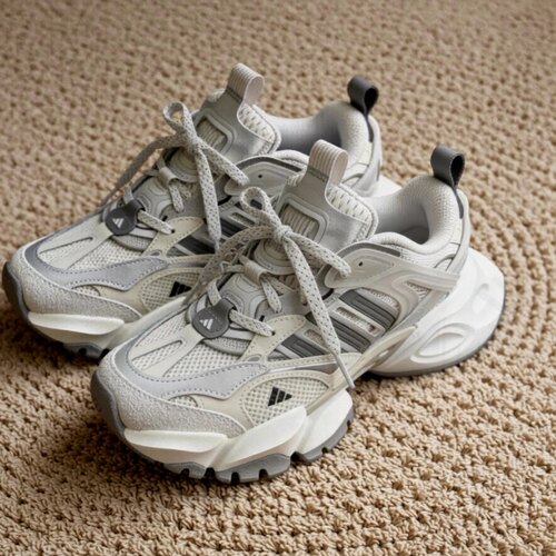 adidas XLG RUNNER DELUXE正品增高低帮休闲鞋男女同款灰白JP5761