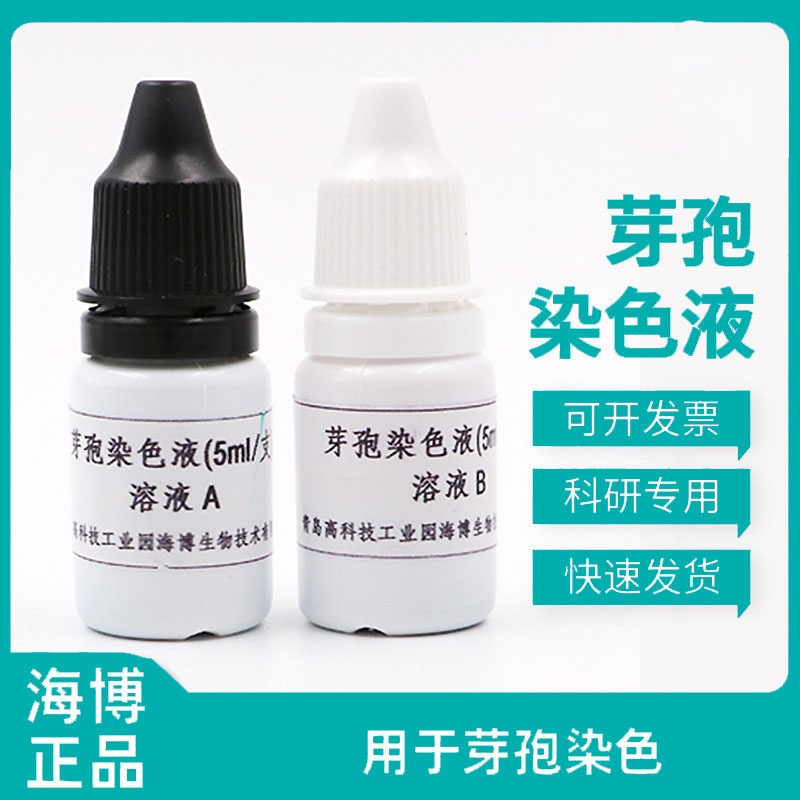 青岛海博 芽孢染色液 5ml×4瓶 hb8300-2